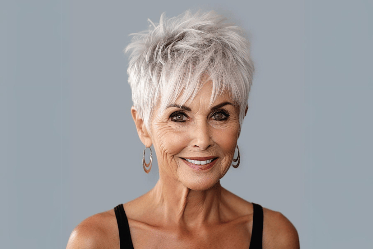 pixie hairstyles for older women