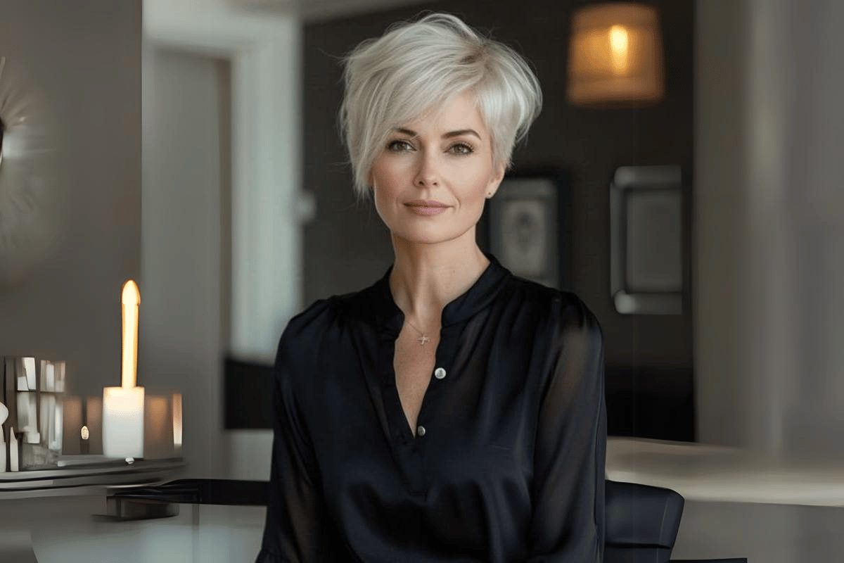 pixie hairstyles for older women