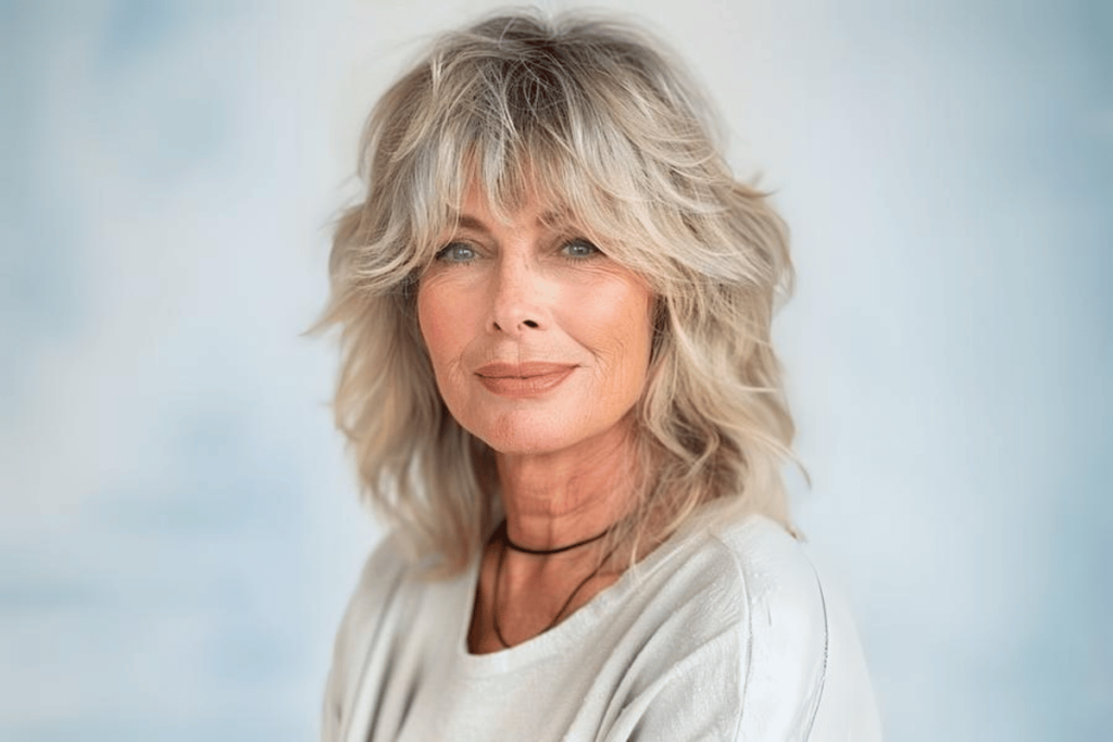 hairstyles for women over 60 with bangs