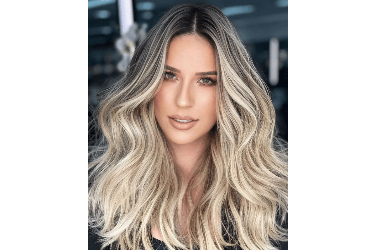 dark brown hair with blonde highlights ideas