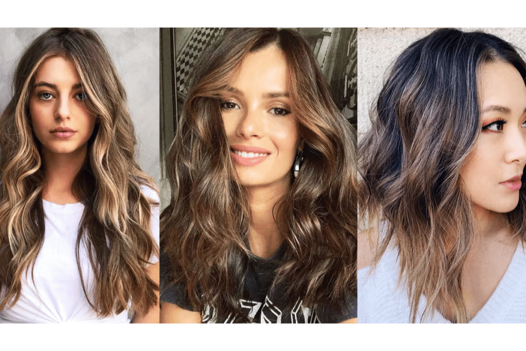 dark brown hair with blonde highlights ideas