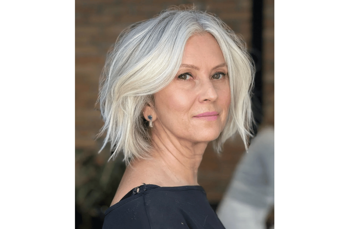 gray hairstyles for older women 