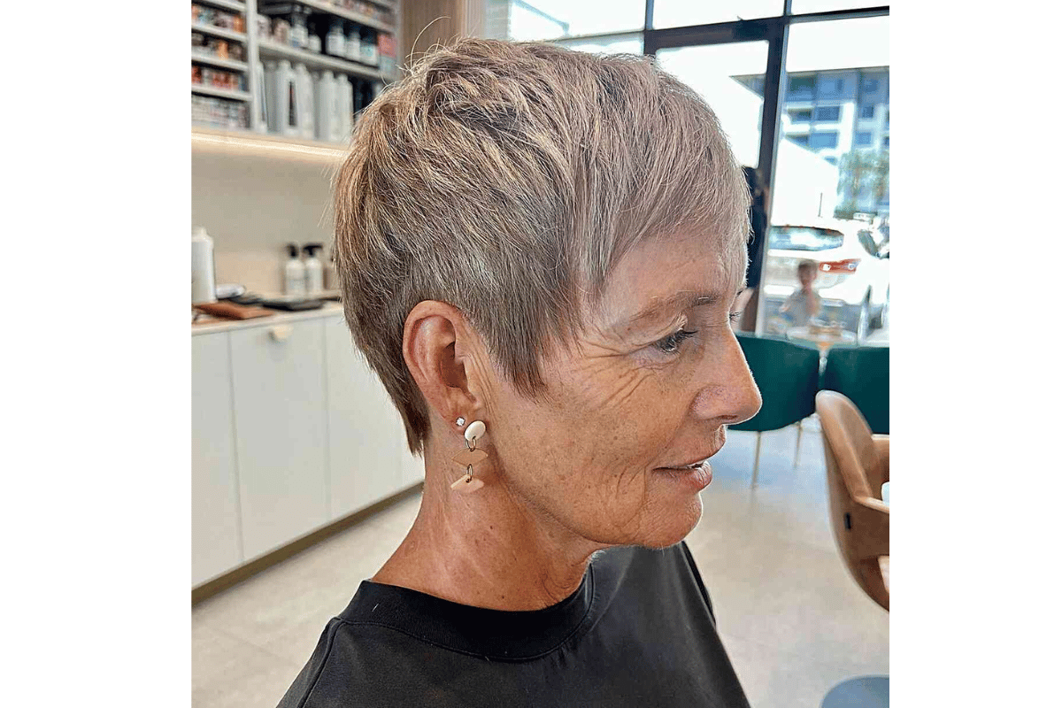 wash and wear hairstyles for older women