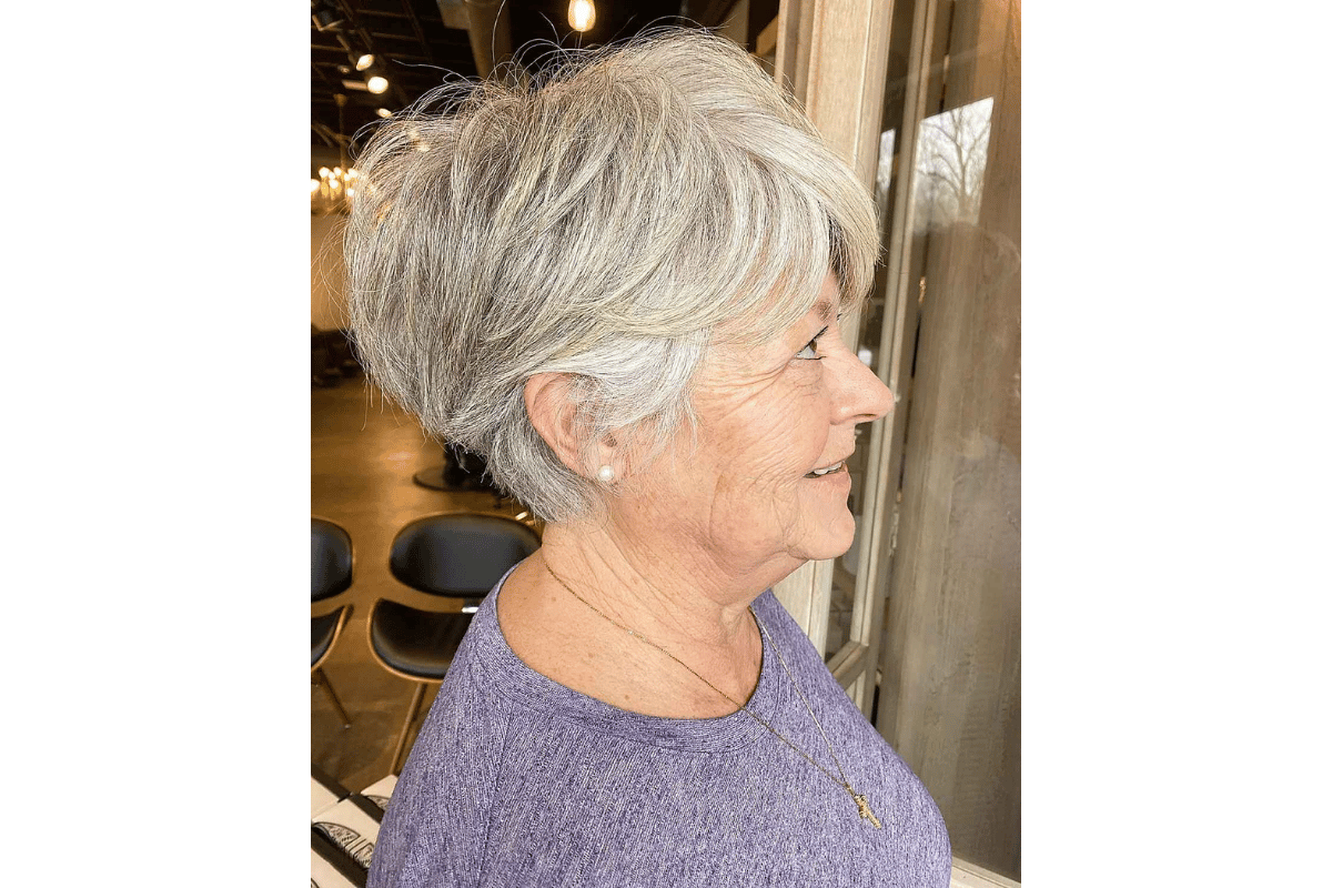 wash and wear hairstyles for older women