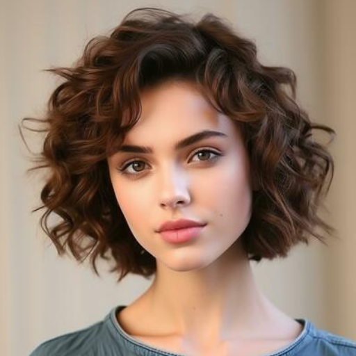 short curly hair