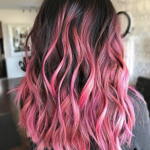 pink highlights