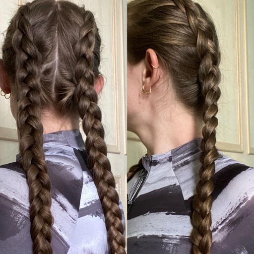 two dutch braids