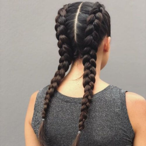 two dutch braids