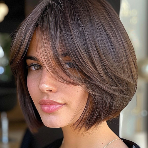 How to Style a Bob with Curtain Bangs Thin Hair?