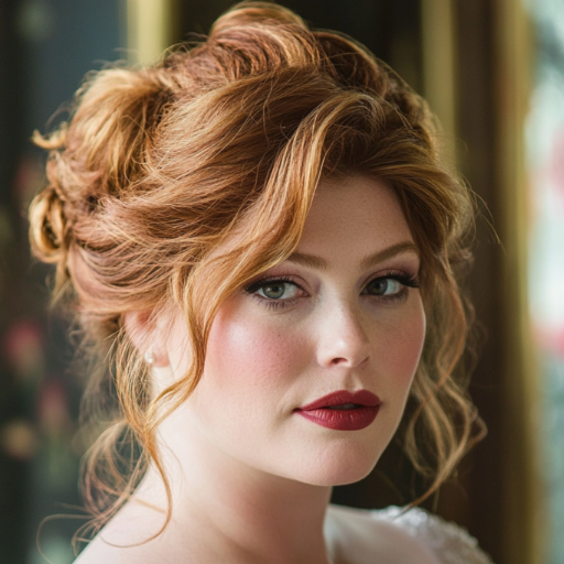 Which Hairstyles for Brides with Round Faces Enhance Elegance