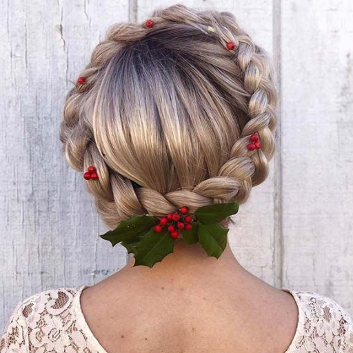 What Are Some Elegant Bun Styles for a Festive Evening