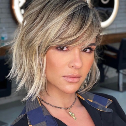 What is a Choppy short layered bob?