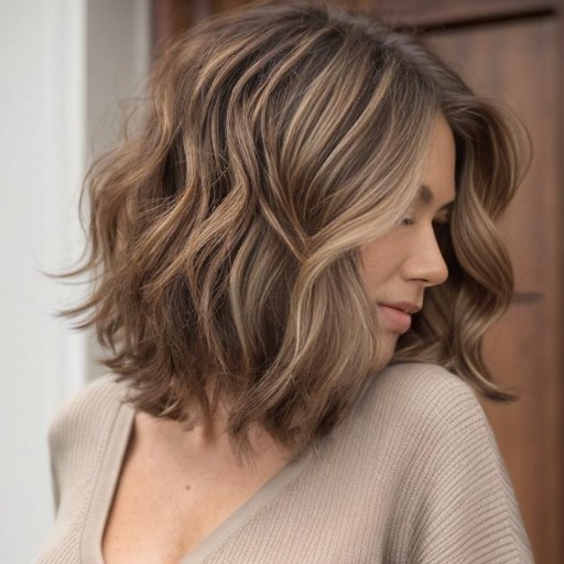 How do you care for shoulder-length wavy hair?